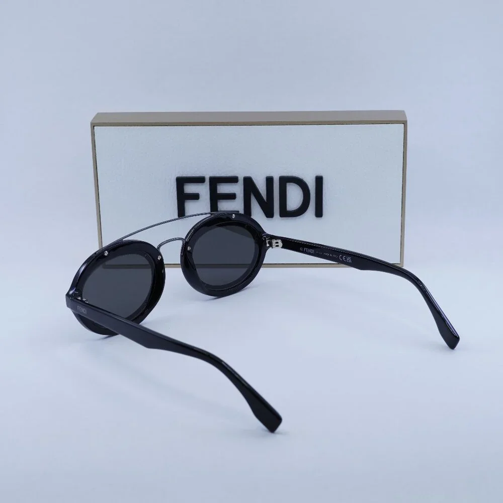 Final Price! Fendi FE40094I 01A Black Smoke Sunglasses - Picture 10 of 10